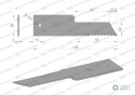 Nóż stały rozdrabniacz słomy sieczkarnia 198x50x3mm otwór 6.5 zastosowanie Z59033 280910Z John Deere WARYŃSKI ( sprzedawane po 2