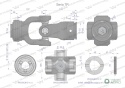 Przegub kompletny z krzyżakiem 30X106 seria 7 do rury wewnętrznej 45mm Waryński