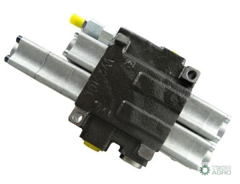 Rozdzielacz hydrauliczny 2-sekcyjny maxprzepływ 40L 1-sekcja pływająca Waryński