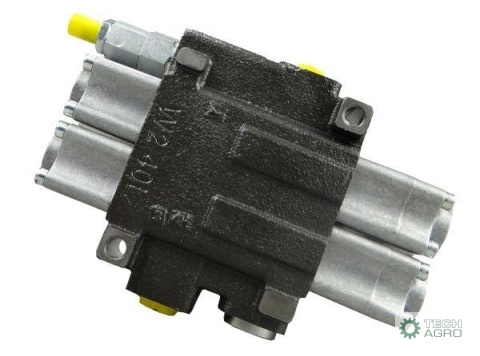 Rozdzielacz hydrauliczny 2-sekcyjny maxprzepływ 40L Waryński