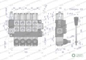 Rozdzielacz hydrauliczny 4-sekcyjny maxprzepływ 40L (4-sekcje z zatrzaskiem) Waryński