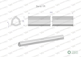 Rura wewnętrzna Seria 1R do wału 460 przegubowo-teleskopowego 29x4 mm 340 mm WARYŃSKI