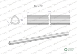 Rura wewnętrzna Seria 1R do wału 660 przegubowo-teleskopowego 29x4 mm 540 mm WARYŃSKI
