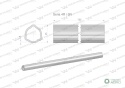 Rura wewnętrzna Seria 4R i 5R do wału 910 przegubowo-teleskopowego 45x3.8 mm 755 mm WARYŃSKI