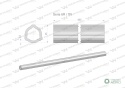 Rura wewnętrzna Seria 6R i 7R do wału 1110 przegubowo-teleskopowego 45x5.5mm 955 mm WARYŃSKI