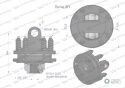 Sprzęgło cierne 2 tarczowe wału Seria 3R 900Nm - 27x75 - 1 3/8 Z21 WARYŃSKI