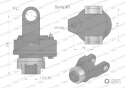 Sprzęgło na kołek wału Seria 9R 4500Nm - 41x118 - 1 3/4 Z6 WARYŃSKI
