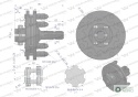 Sprzęgło zewnętrzne cierne wału 1200Nm - 1 3/8 Z6 Waryński