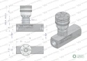 Zawór dławiąco-zwrotny WRFU 90 1/4"BSP Waryński
