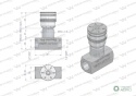 Zawór dławiący WRFB 90 1/2"BSP Waryński