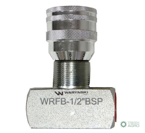Zawór dławiący WRFB 90 1/2"BSP Waryński