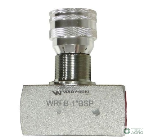 Zawór dławiący WRFB 90 1"BSP Waryński
