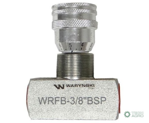 Zawór dławiący WRFB 90 3/8"BSP Waryński