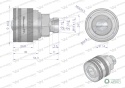 Zawór wtyczka (Bizon) M18x1.5 skręcane (ZSR6160102) Waryński (opakowanie 10szt)