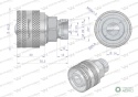 Zawór wtyczka M22x1.5 skręcane (50490030) Waryński (opakowanie 10szt)