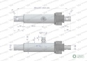 Cylinder hydrauliczny - siłownik (SMN20/86. SMN 1.20/86) nurnikowy rozsiewacz nawozów Brzeg Waryński