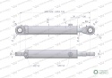 Cylinder hydrauliczny - siłownik dwustronny (7214095071. CJ2F-80/45/200ZN) cyklop. chwytak Waryński