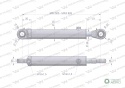 Cylinder hydrauliczny - siłownik dwustronny pomocniczy podnośnika (SMT2CJ.63.36.300; 89409402) C-385 6-cyl. Waryński