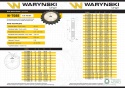 Koło zębate hartowane tarcza 08B-1 (R1 1/2) Z-36 Waryński