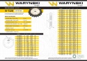 Koło zębate hartowane tarcza 12B-1 (R1 3/4) Z-50 Waryński