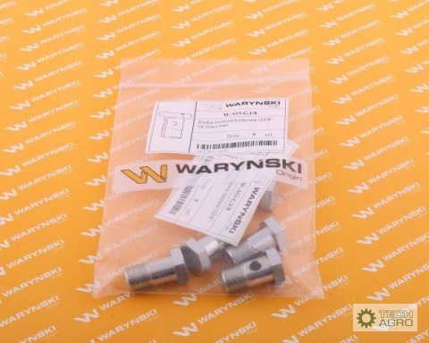 Śruba oczkowa przelewowa calowa G1/2'-14 Waryński ( sprzedawane po 10 )