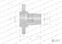 Szybkozłącze hydrauliczne skręcane (motylkowe) wtyczka G1"BSP gwint wewnętrzny 250bar Waryński
