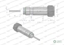 Trzpień cewki do elektrozaworów W-E12DVS6/2-80L Waryński