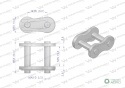 Zamek łańcucha 12BHF3. 515. RE425 (3/4- 13.5) Waryński ( sprzedawane po 5 )