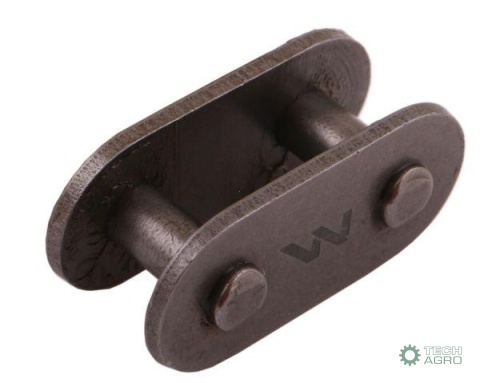Zamek łańcucha prosta płytka Z12B-1 (R13/4) Waryński ( sprzedawane po 10 )