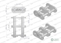 Zamek łańcucha wzmocnionego Z16A-2 ANSIA 80 (R2 1) Waryński ( sprzedawane po 5 )