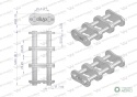 Zamek łańcucha wzmocnionego Z16A-3 ANSIA 80 (R3 1) Waryński ( sprzedawane po 5 )