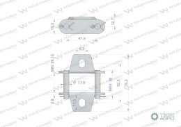 Zamek łańcucha z przyłączem obustronnymCA550K1 Waryński ( sprzedawane po 5 )
