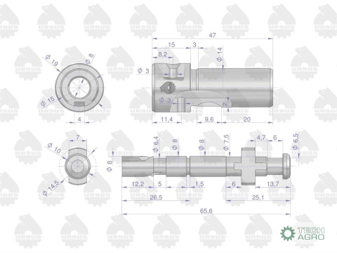 Element tłoczący pompy wtryskowej C-360 FPE8-3A ORYGINAŁ URSUS Element tłoczący pompy wtryskowej C-360 FPE8-3A ORYGINAŁ URSUS