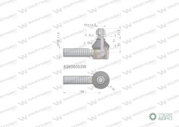 Przegub kierowniczy 100mm-M22x1,5 83930053 WARYŃSKI