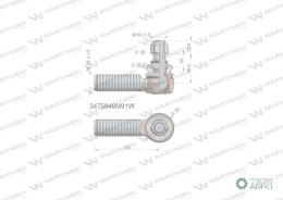 Przegub kierowniczy 110mm- M28x1,5 3475946M91 WARYŃSKI