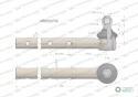 Przegub kierowniczy 438mm AR63587 WARYŃSKI