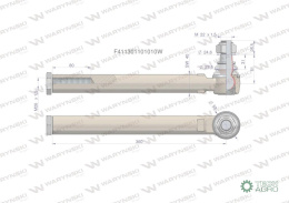 Przegub kierowniczy prawy/lewy 360mm- M26x1,5 F411301101010 WARYŃSKI