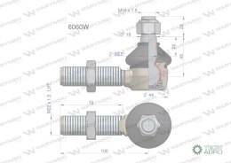 Przegub układu kierowniczego Manitou 6060 Waryński