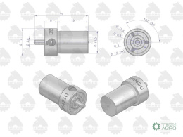 Rozpylacz do silnika C-330 H1Z1/F42, 50004460 ORYGINAŁ URSUS (sprzedawane po 10 szt)