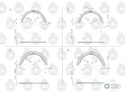 Komplet półpierścieni N-0.90 (III szlif) 46401112 C-360 ORYGINAŁ URSUS