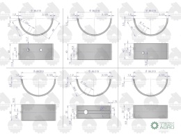 Kpl. panewek głównych N-0,50 (II szlif)42012132, 90060232 C-330 ORYGINAŁ URSUS