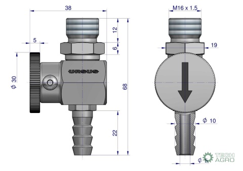 Kran paliwa ( kranik ) C-330/C-360 50552110 ORYGINAŁ URSUS