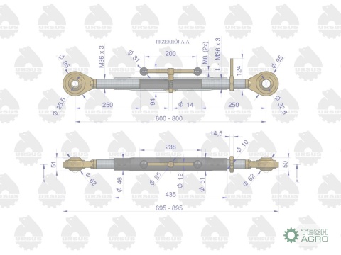 Łącznik centralny C-385 6-cyl. 89450999ORYGINAŁ URSUS
