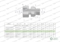 Przyłączka hydrauliczna metryczna AB (EVGE) M16x1.5 10L x M14x1.5 ED Waryński ( sprzedawane po 2 )
