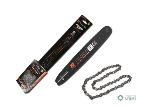 Zestaw tnący, 13" (33 cm) prowadnica + łańcuch, 0,325" 1,3mm 56 og., 10z, moc. U, Teger