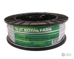 Drut (szpula) do pastucha ocynkowany fi2.0 mm 500m ROYAL FARM RM-105010013