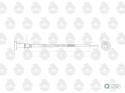 Linka - Gaszenie silnika L-850mm 1874438M1 MF ORYGINAŁ URSUS