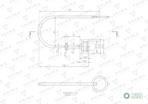 POKRYWA GN.EURO CZERWONA VOIMA