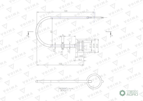 POKRYWA GN.EURO NIEBIESKA VOIMA