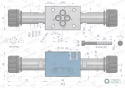 Rozdzielacz (elektrozawór CETOP 3 NG6) 3-pozycyjny 50L suwak "J" VOIMA